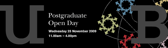 Postgraduate open day 25 November 2009 