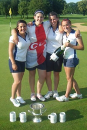 l-r Charlotte Hope, Sian James, Lauren Hope and Lucy Williams (captain)