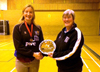 Captain Laura Bainbridge recieving the Indoor award